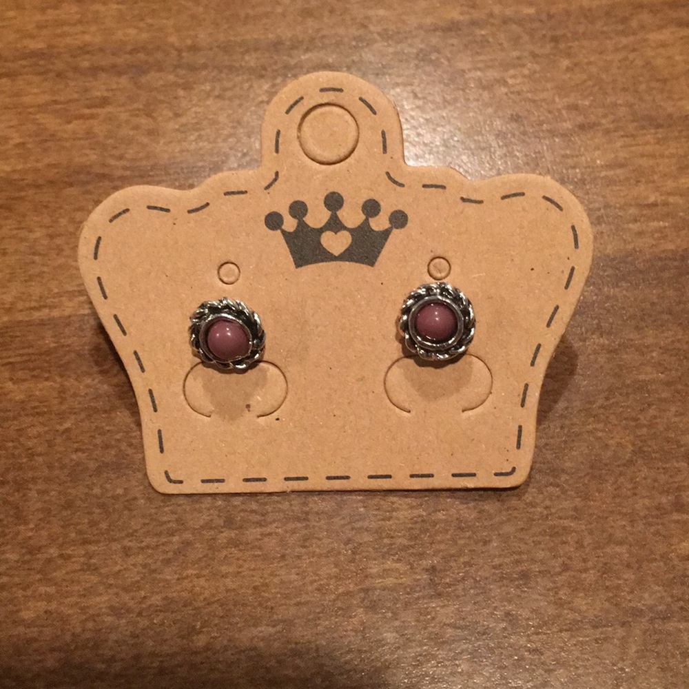 Beautiful purple earrings